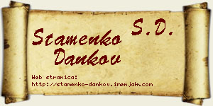 Stamenko Dankov vizit kartica